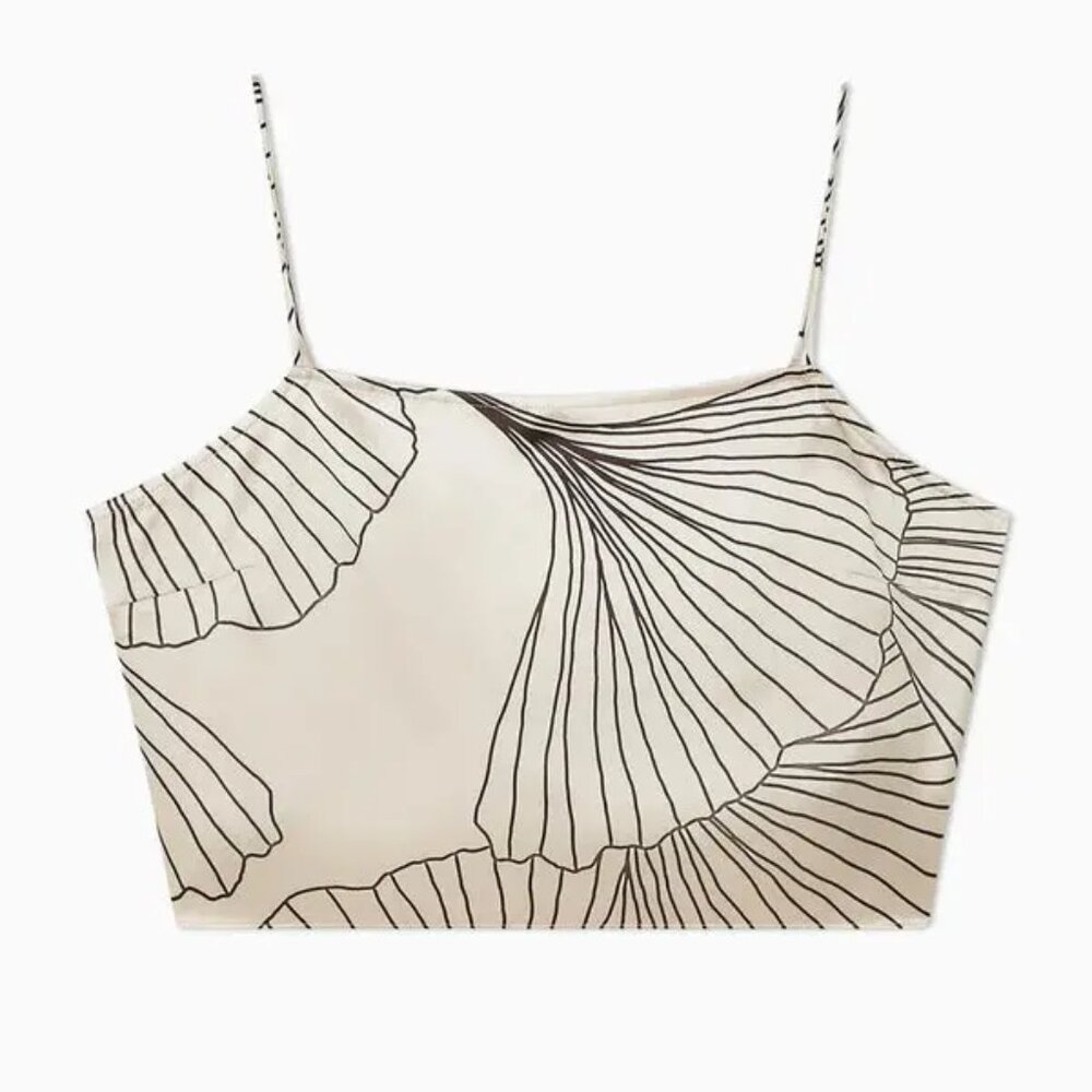 COS - Women's Silk Multi Crop Top